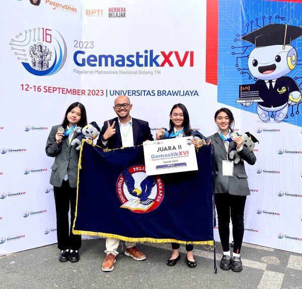 Ciptakan Aplikasi Gaya Hidup, Mahasiswa Sistem Informasi UPH Medan Raih Juara 2 Kompetisi Gemastik 2023